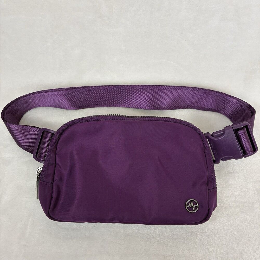 Pander Cross Body Fanny Pack - Purple Dahlia Two Way Everywhere Belt Bag 1 Liter